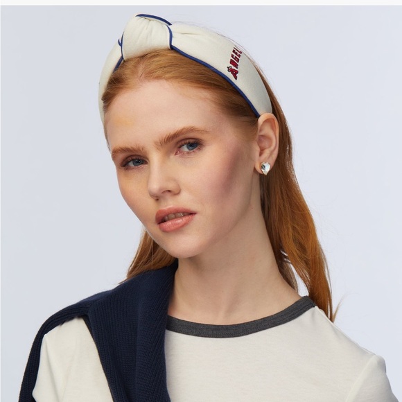 ⚾️ 😇 Lele Sadoughi MLB Los Angeles Angels Embroidered Headband - Picture 2 of 5